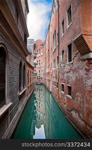 Venice channel with buildings