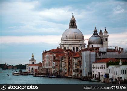 Venice city italy Basilica of Saint Mary of Health landmark architecture