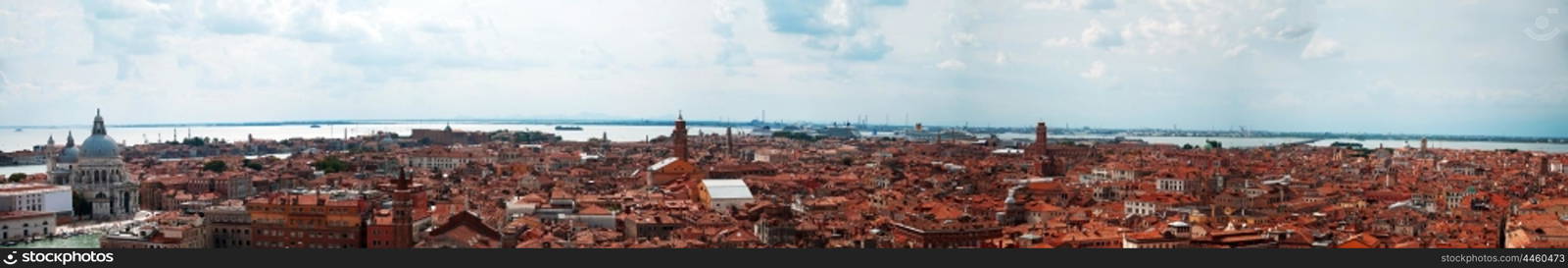 venice city italy long panorama buildings view