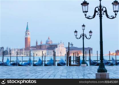 Venice classic view on San Giorgio Maggiore Island, Italy