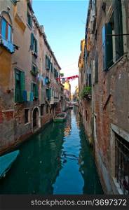 Venice Italy unusual pittoresque view of the most touristic place in the world still can find some secret hidden spot