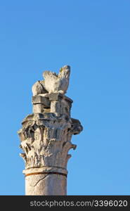 Venice lion on top of the column in Zadar