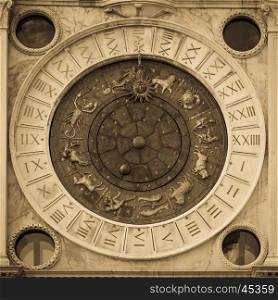 Venice Sant Marks Square astronomical clock face
