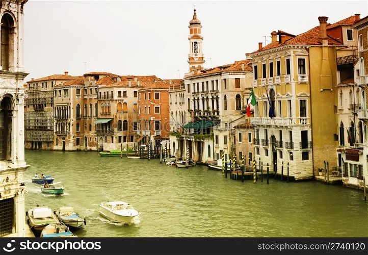 Venice. View from a Bridge. Italy.