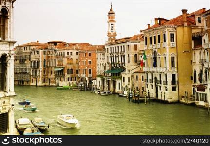 Venice. View from a Bridge. Italy.