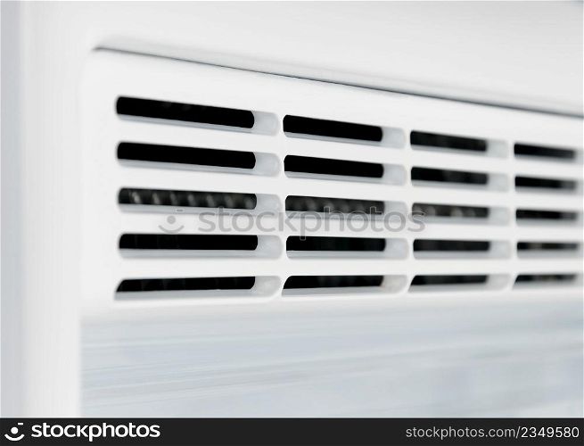vent of vertical freezer, refrigerator on the white background. vent of freezer, refrigerator on the white background