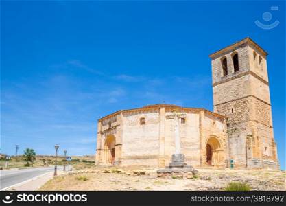 Veracruz medieval church, ancient templar church in Segovia, Spain.