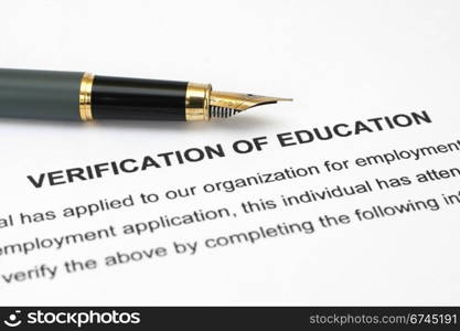 Verification of education