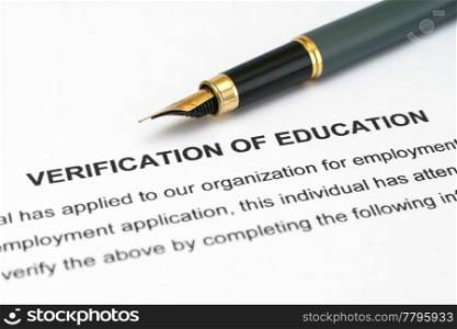Verification of education