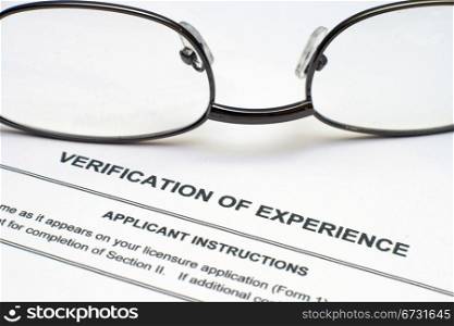 Verification of experience