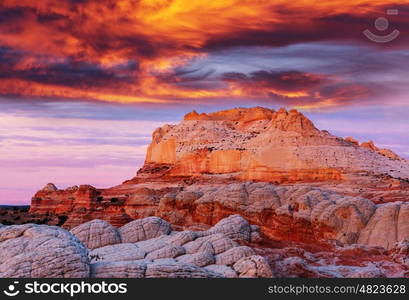 Vermilion Cliffs National Monument Landscapes at sunrise