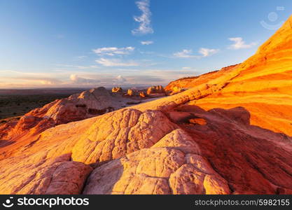 Vermilion Cliffs National Monument Landscapes at sunrise