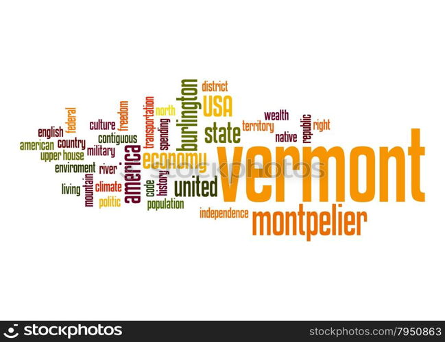 Vermont word cloud