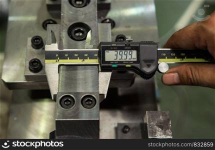 Vernier caliper measure clamp for jig fixture in factory