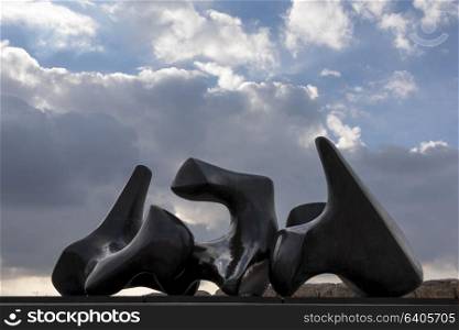 Vertebrae sculpture by Henry Moore at the Israel Museum, Jerusalem, Israel