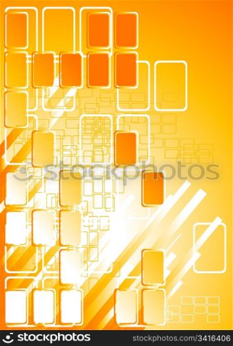 Vertical bright background with stripes and squares