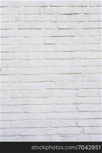 vertical part of white painted brick wall