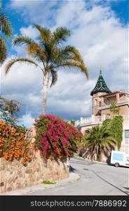 Vertical photo of a Neighbourhood in Malaga, Costa del Sol, Spain