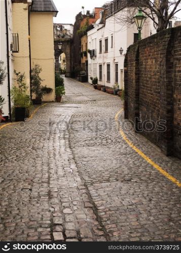 Vertical Photo of a quiet street in London of United Kingdom