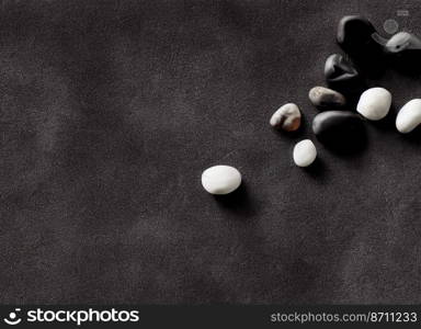 Vertical shot of a mystical zen stones with copy space 3d illustrated