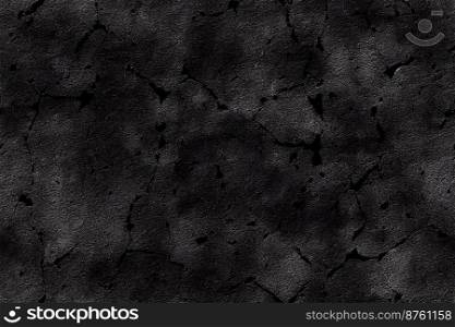 Vertical shot of black rough surface abstract background 3d illustrated