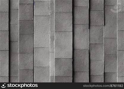 Vertical shot of blank old concrete wall background 3d illustrated