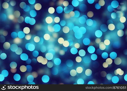 Vertical shot of blue abstract using bokeh effect background 3d illustrated