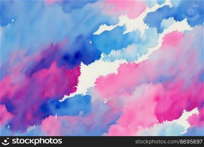 Vertical shot of Colorful clouds seamless textile pattern 3d illustrated