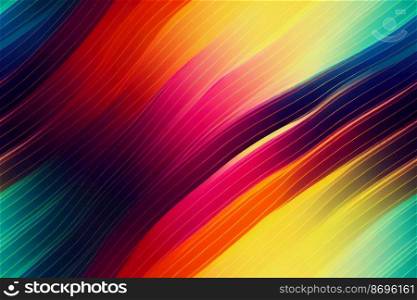 Vertical shot of Colorful wavy seamless textile pattern 3d illustrated