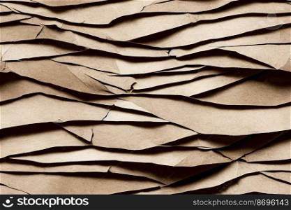 Vertical shot of Cut Paper seamless textile pattern 3d illustrated