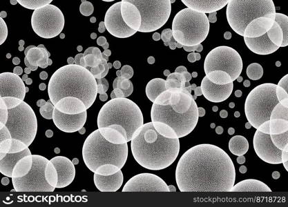 vertical shot of Dark cells in human body seamless textile pattern 3d illustrated