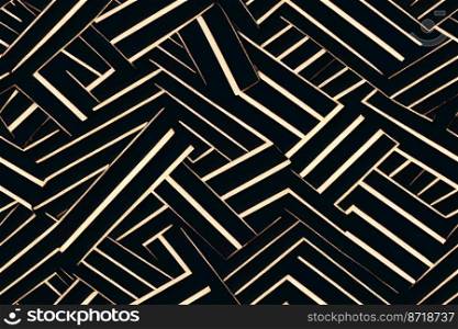 vertical shot of Dark Geometric floor design seamless textile pattern 3d illustrated