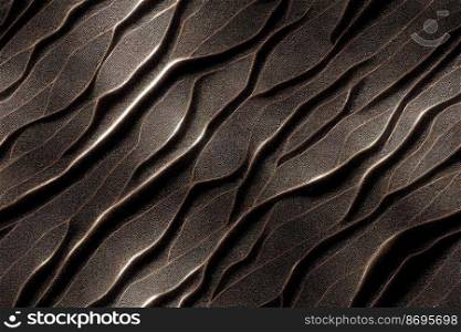 Vertical shot of Dark Metallic surface seamless textile pattern 3d illustrated