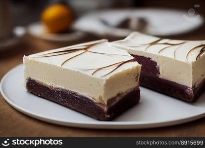 Vertical shot of delicious fruit cake