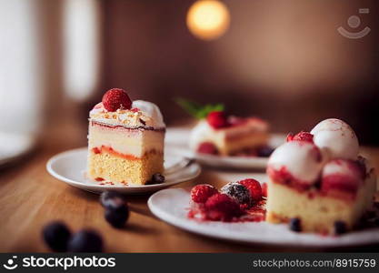 Vertical shot of delicious homemade fruit cake