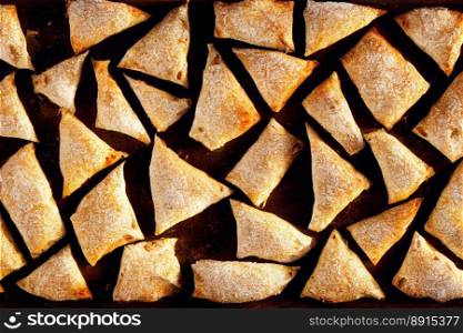Vertical shot of Delicious slices of chips