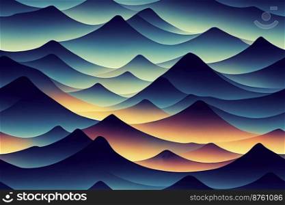 Vertical shot of fantasy landscape abstract background 3d illustrated
