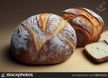 Vertical shot of freshly baked healthy bread