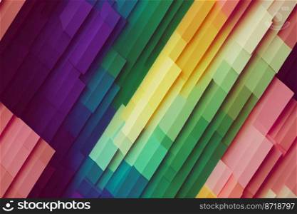 Vertical shot of Geometric colorful texture seamless textile pattern 3d illustrated