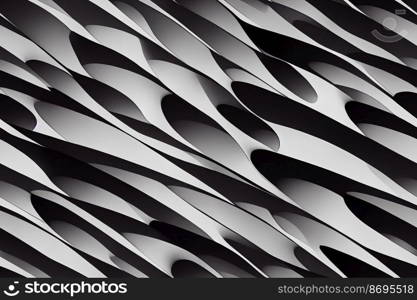 Vertical shot of Geometric seamless textile pattern 3d illustrated