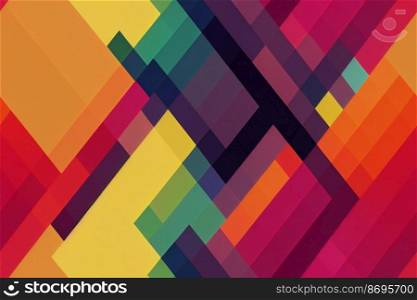 Vertical shot of Geometric seamless textile pattern 3d illustrated