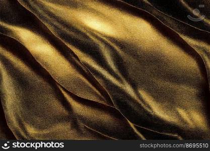 Vertical shot of Golden sheets seamless textile pattern 3d illustrated