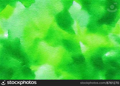 Vertical shot of green watercolor painted abstract background 3d illustrated