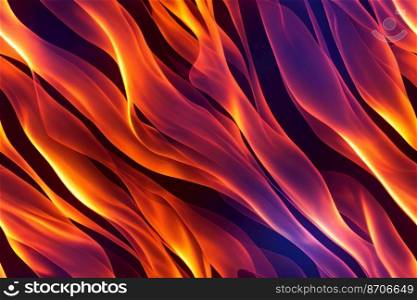 Vertical shot of Live artistic flame seamless textile pattern 3d illustrated