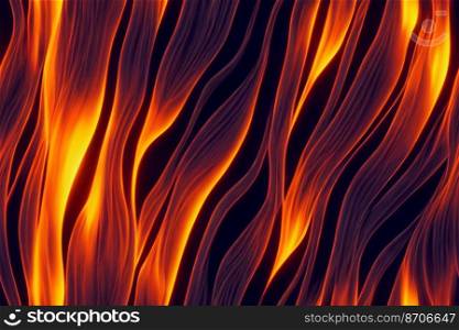 Vertical shot of Live  flame seamless textile pattern 3d illustrated