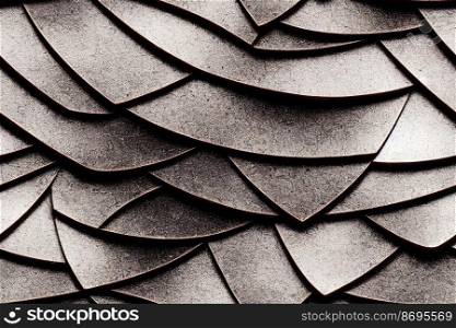 Vertical shot of Metallic surface seamless textile pattern 3d illustrated