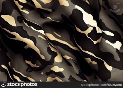 Vertical shot of Military Camouflage seamless textile pattern 3d illustrated