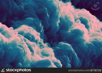 vertical shot of Mysterious dark smoke seamless textile pattern 3d illustrated