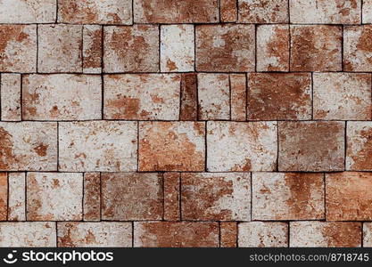 Vertical shot of old dirty brick wall seamless textile pattern 3d illustrated