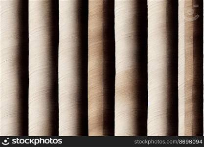 Vertical shot of Paper rolls textile pattern 3d illustrated